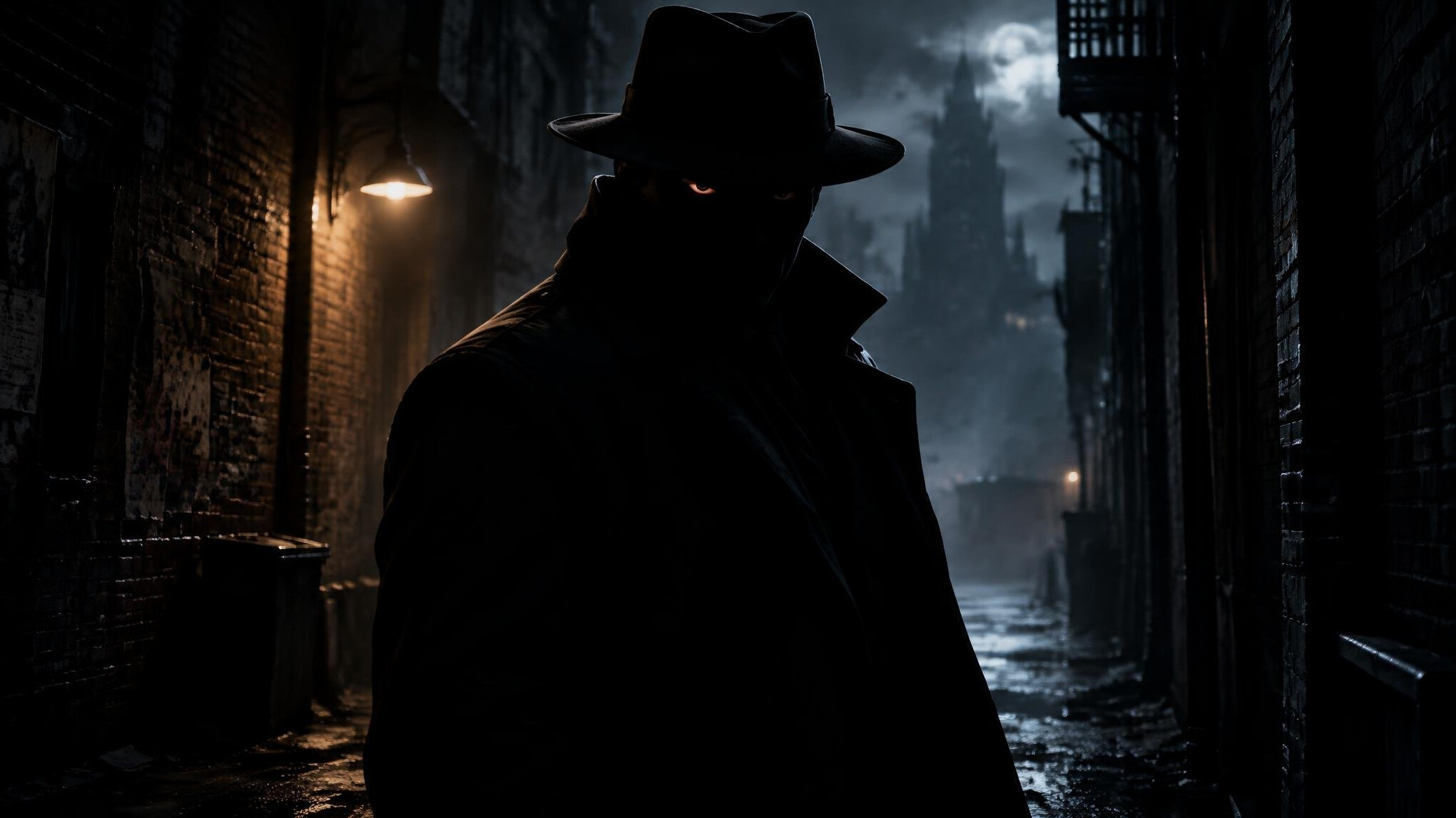 mysterious villain silhouette